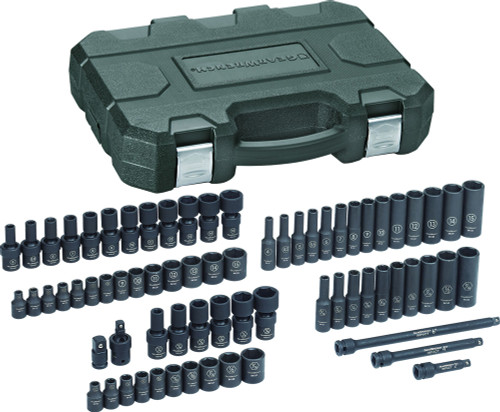 PG143 - 71-PC 1/4" DRIVE 6 POINT STD/DEEP/UNIV, SAE/METRIC IMPACT SOCKET SET