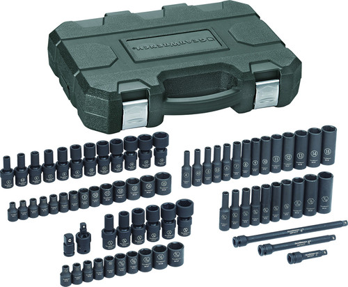 PG152 - 71-PC 1/4" DRIVE 6 POINT STD/DEEP/UNIV, SAE/METRIC IMPACT SOCKET SET