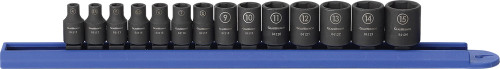 PG143 - 14-PC 1/4" DRIVE 6 POINT STANDARD METRIC IMPACT SOCKET SET