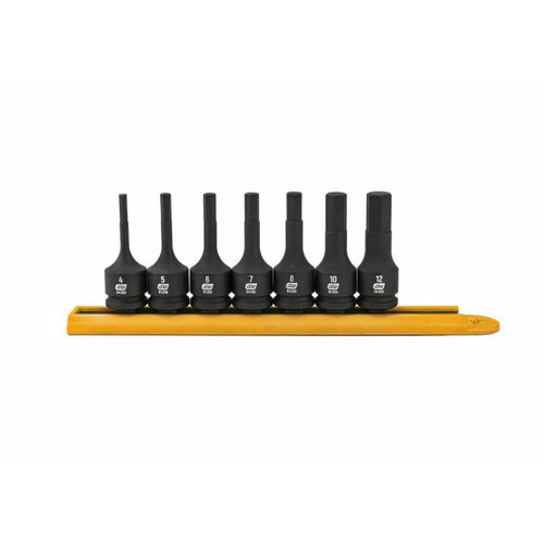 SET HEX IMP MET 3/8DR 7PC