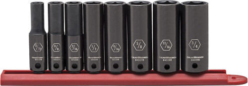 PG150 - SET SOCKET IMPACT DEEP SAE 3/8DR 8PC