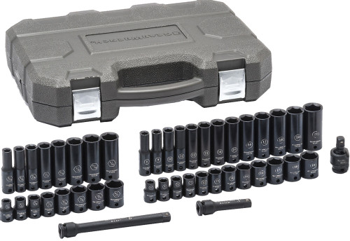 PG150 - SET SOCKET IMPACT STD/DEEP SAE/MET 3/8DR 44PC