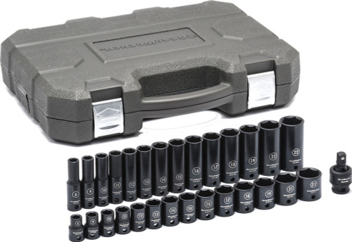 PG143 - SET SOCKET IMPACT STD/DEEP MET 3/8DR 29PC