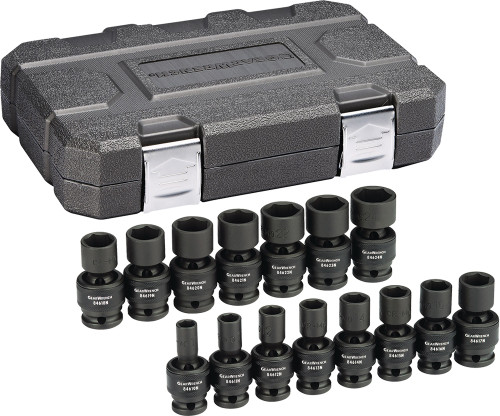 PG137 - SET SOCKET IMPACT UNIVERSAL MET 1/2DR 15PC