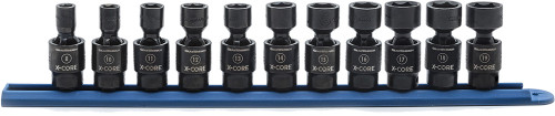 PG137 - SET SOCKET UNIVERSAL IMPACT 3/8DR 6PT 11PC MÉTRIQUE