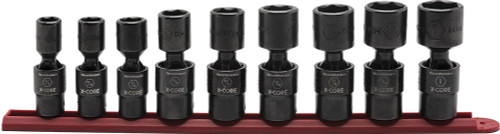 PG144 - JEU DE DOUILLE SANS BROCHE À IMPACT UNIVERSEL 1/2DR 6PT 9PC SAE