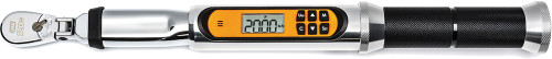 PG164 - PRISE 1/4" CLÉ DYNAMOMÉTRIQUE ÉLECTRONIQUE À TÊTE FLEXIBLE 120XP AVEC CORNIÈRE, 2-20 LB-PI, 15,45" DE LONG, COMPREND UN BOÎTIER MOULÉ