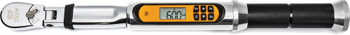 PG162 - PRISE 3/8" CLÉ DYNAMOMÉTRIQUE ÉLECTRONIQUE À TÊTE FLEXIBLE 120XP AVEC ANGLE, 10-100 PI-LB, 15,87" DE LONG, COMPREND UN BOÎTIER MOULÉ
