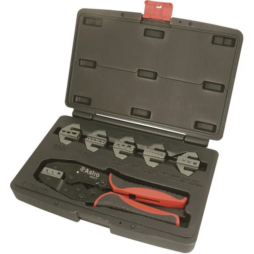 7pc Professional Quick Interchangeable Ratchet Crimping Tool Set
