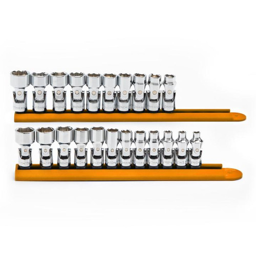 SET SKT FLX MM 1/4 3/8DR 6PT 22PC