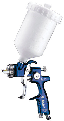 PG300 - PISTOLET À PEINTURE EURO PRO BUSE DE 1,3 MM À HAUTE EFFICACITÉ/TRANSFERT ÉLEVÉ AVEC GOBELET EN PLASTIQUE, 600 ML