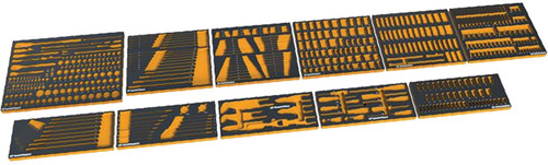 PG148 - 11-PC EVA FOAM TRAYS FOR 613-PC MASTER HAND TOOL SET
