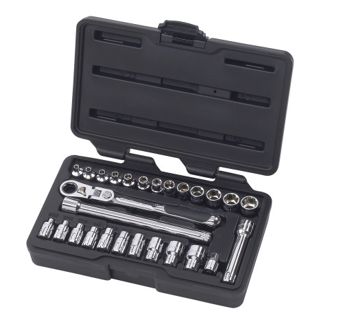 SET PASS-THRU XL LCK FLEX 1/4DR 27PC
