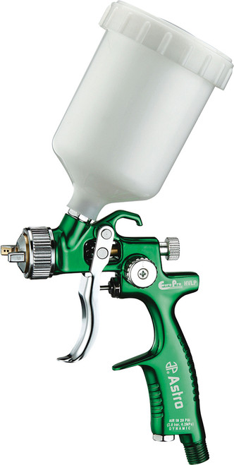 PG312 - EURO PRO 1.0MM NOZZLE HVLP TOUCH UP PAINT GUN WITH PLASTIC CUP, 250 ML