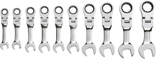 PG151 - SET WRENCH RATCHETING COMBINATION STUBBY FLEX MET