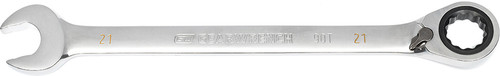 PG167 - 21MM 90-TOOTH 12 POINT REVERSIBLE RATCHETING WRENCH, 15° OFFSET BOX END