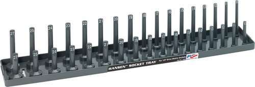 PG206 - 1/2" DRIVE METRIC REGULAR & DEEP SOCKET HOLDER - GREY
