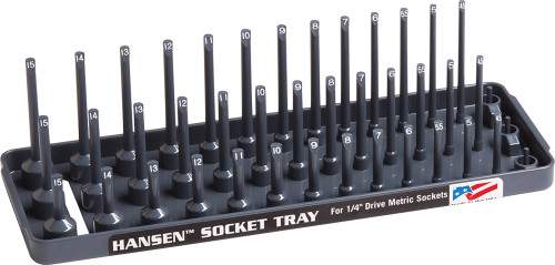 PG216 - 1/4" DE PORT DE DOUILLE MÉTRIQUE RÉGULIÈRE, SEMI-PROFONDE, PROFONDE À 3 RANGÉES - GRIS