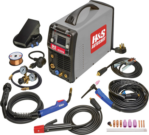 PG329 - 200A MULTIMIG SYNERGIC WELDER FOR MIG, TIG & STICK, 3/8" WELDING CAPACITY, DUAL VOLTAGE 115V/230V