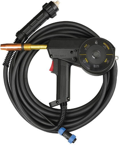 PG327 - 220A RATED SPOOL GUN WITH 20 FT. COAXIAL CABLE, FOR ALUMINUM OR STEEL WELDING