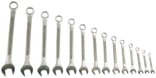 14-PC 12-POINT COMBINATION WRENCH SET IN A ROLL POUCH, 3/8" TO 1-1/4"