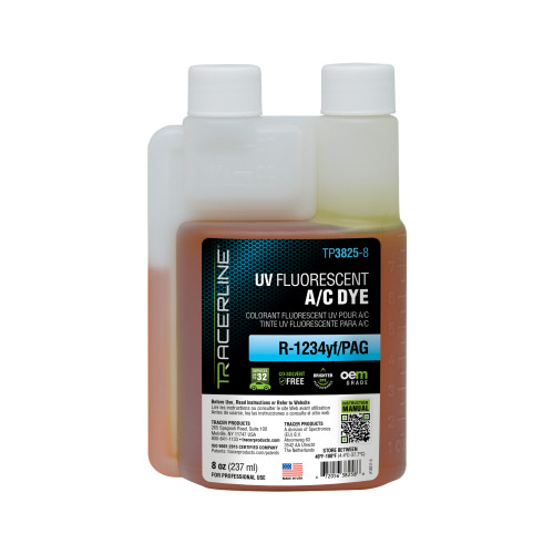 COLORANT, A / C, R-1234YF / PAG, 8OZ, ENCADRÉ, NOUVEAU