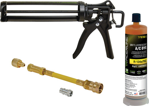EZ-SHOT™ DYE INJECTION KIT FOR R134A/PAG, INCL. 8 OZ. (237ML) CARTRIDGE, SERVICES UP TO 64 VEHICLES