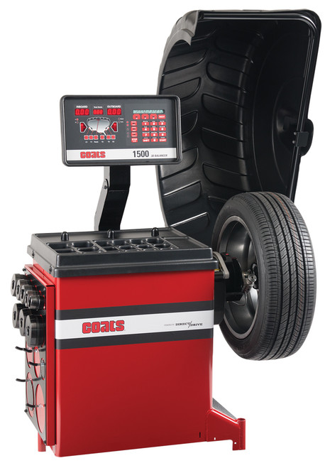 1500-3D DIRECT DRIVE WHEEL BALANCER 220V LASER GUIDED OPERATION® STOP LOCK & INDEX