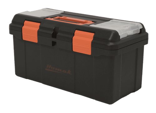 20" Plastic Tool box with Tray & Dividers