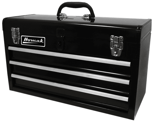 20" Black 3 Drawer Toolbox