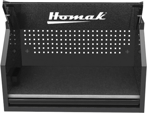 PG211 - 41" RS PRO SERIES 1-DRAWER HUTCH WITH POWER STRIP – BLACK