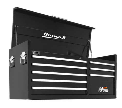 56" H2Pro Série 8 Drw Top Chest - Noir