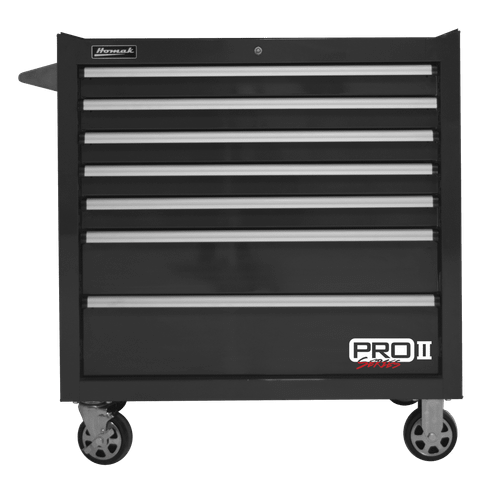 36" Pro 2 Armoire à rouleaux à tiroirs à 7 tiroirs noir