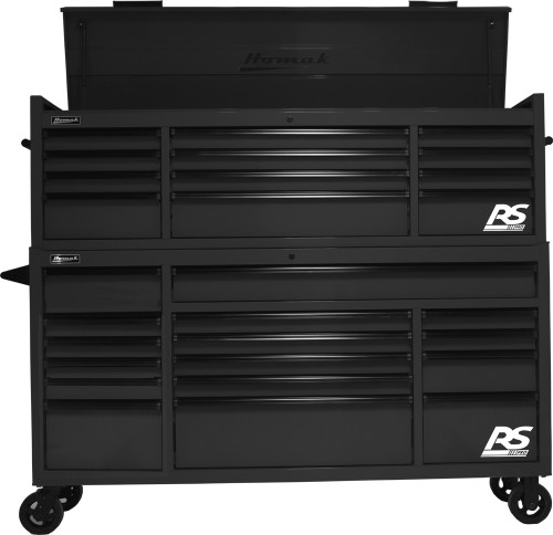 PG200  -  72" RS PRO SERIES 16-DRAWER ROLLER CABINET - BLACK