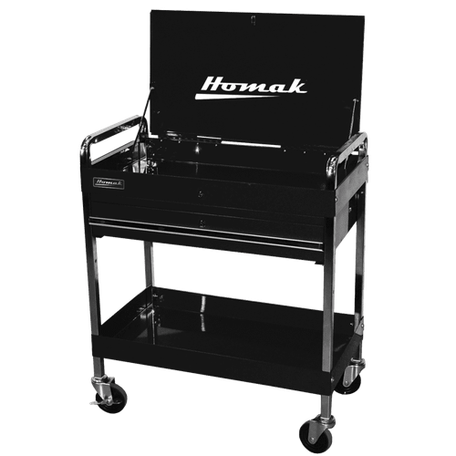 Chariot de service de tiroir professionnel 1 de 32" - Noir