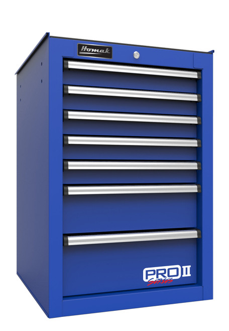 14 1/2"" Pro II 7-Drawer Side Cabinet - Blue