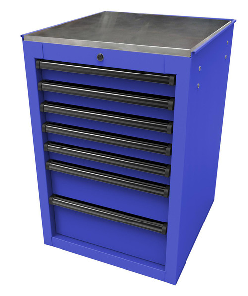 22" RS Pro 7-Drawer Side Cabinet - Blue