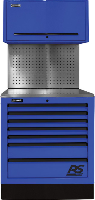 36" CTS SET AVEC TOOLBOARD BACK SPLASH - BLEU