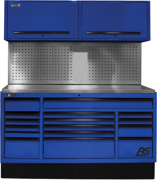 72” CTS SET WITH TOOL BOARD BACK SPLASH - BLUE