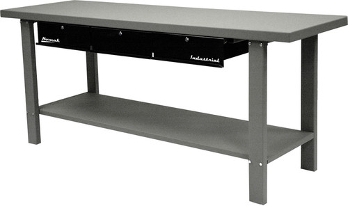 PG280 - 79" INDUSTRIAL STEEL WORKBENCH WITH 3 DRAWERS