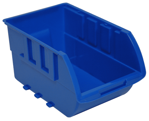 Single Medium  Plastic Individual Bin- Blue No Logo