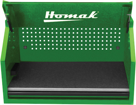 PG218 - 41" RS PRO SERIES 1-DRAWER HUTCH WITH POWER STRIP – GREEN