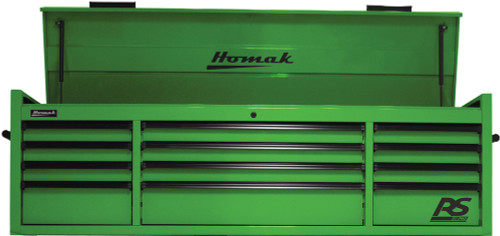 PG215 - 72" RS PRO SERIES 12-DRAWER TOP CHEST - LIME GREEN
