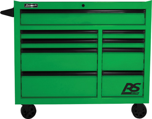 PG203  -  41" RS PRO SERIES 9-DRAWER ROLLER CABINET - LIME GREEN