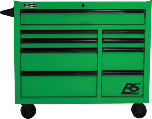PG217 - 41" RS PRO SERIES 9-DRAWER ROLLER CABINET - LIME GREEN