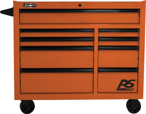 PG200 - ARMOIRE À ROULEAUX RS PRO SÉRIE 9 TIROIRS DE 41" - ORANGE