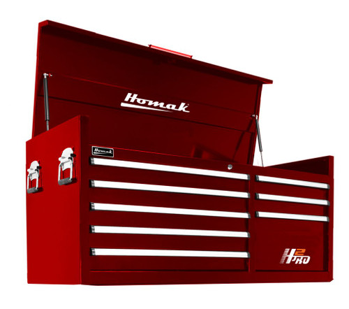 56" H2Pro Série 8 Drw Top Chest - Rouge