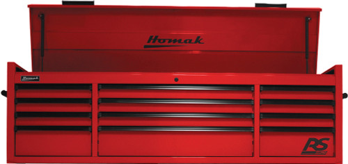 PG200 - 72" RS PRO SERIES 12-DRAWER TOP CHEST - RED