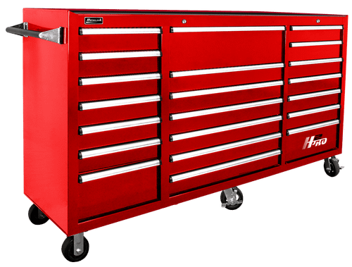 Armoire roulante de tiroir H2Pro Série 21 72" - Rouge