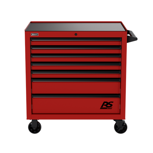 36" RS PRO 7 DWR ARMOIRE ROULANTE-ROUGE